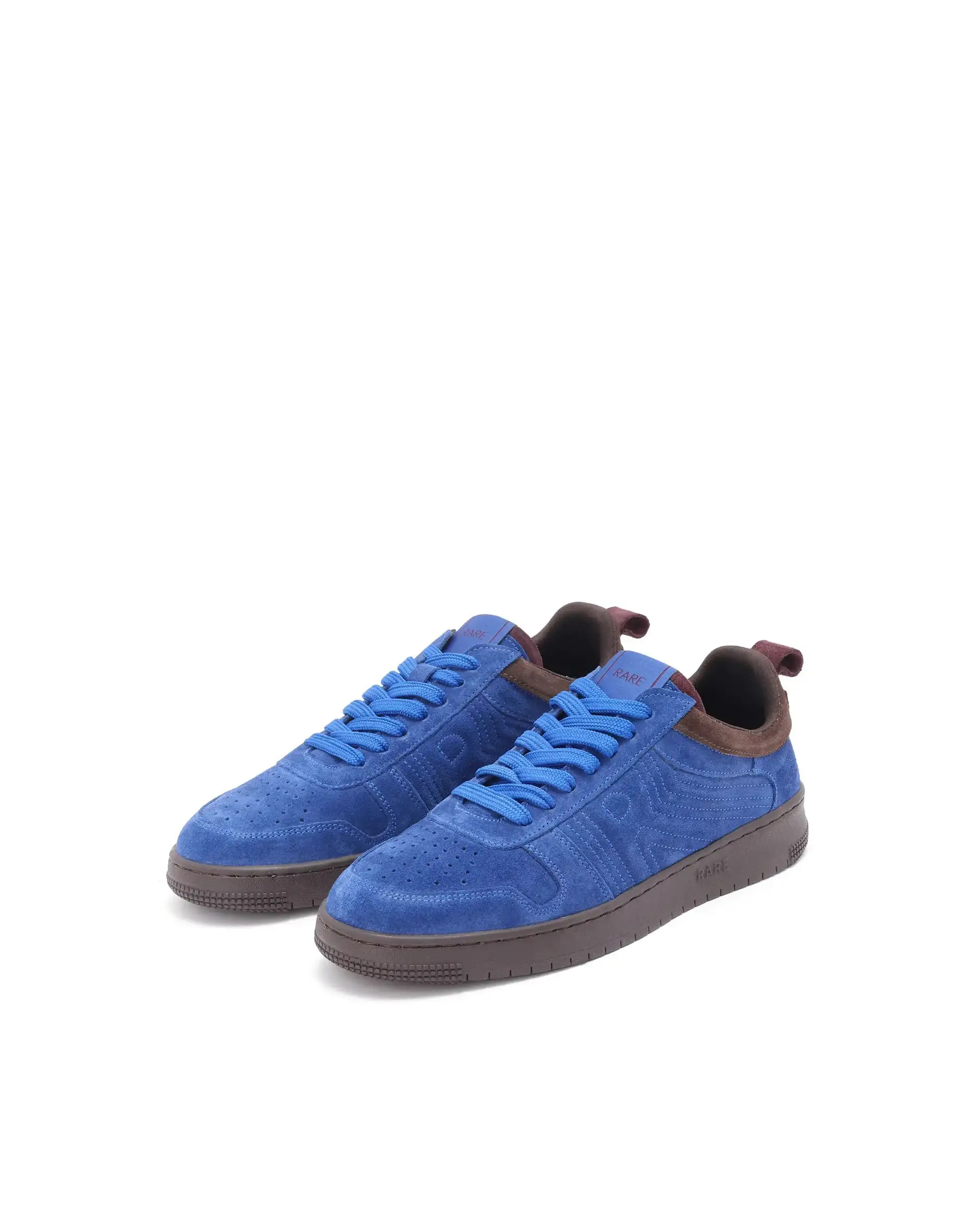 Rare Rabbit Men's Banes Blue Genuine Suede Leather Low-Top Lace Up Sneaker Shoes - Image 4