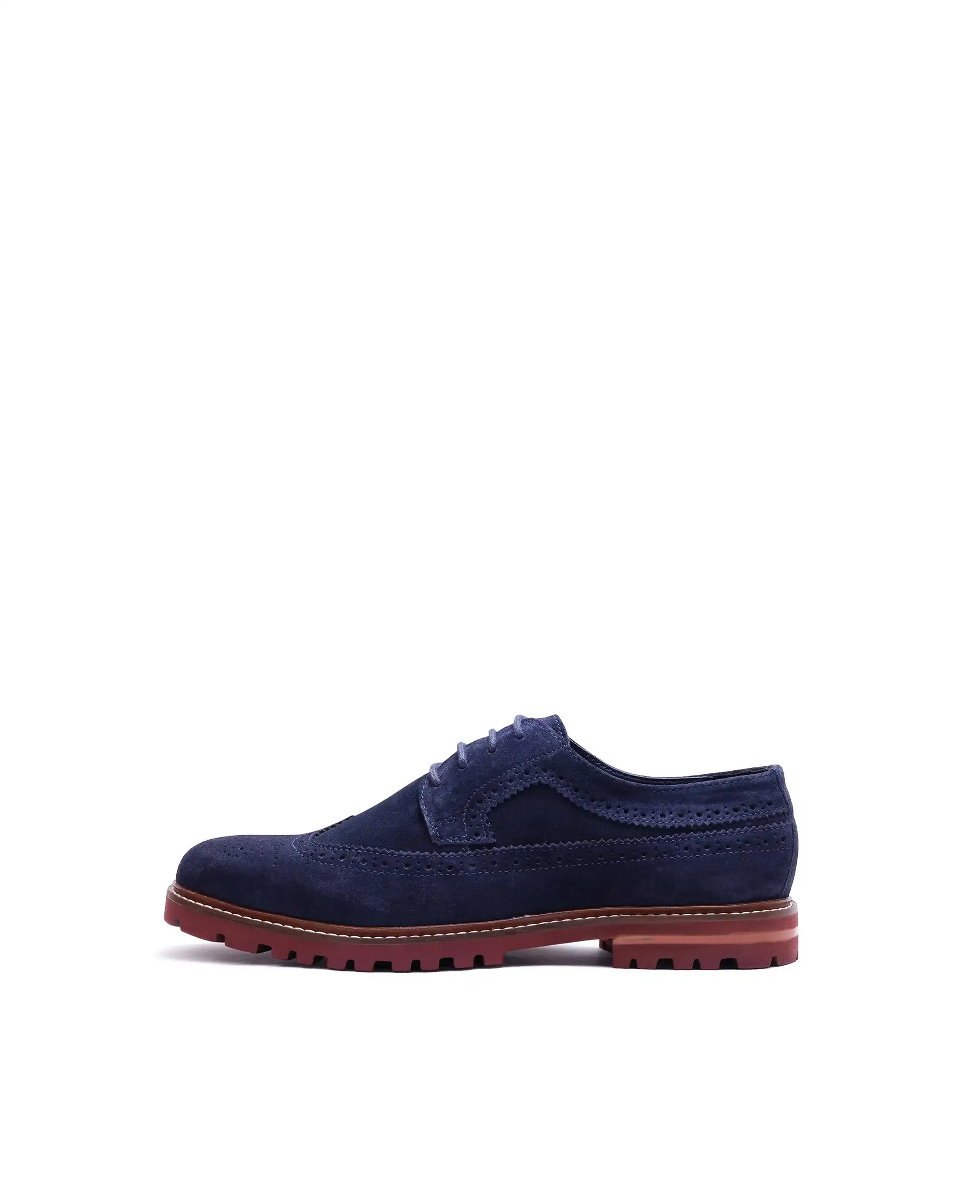 Rare Rabbit Men Brix Navy Suede Lace-Up Closure Shoes - Image 9