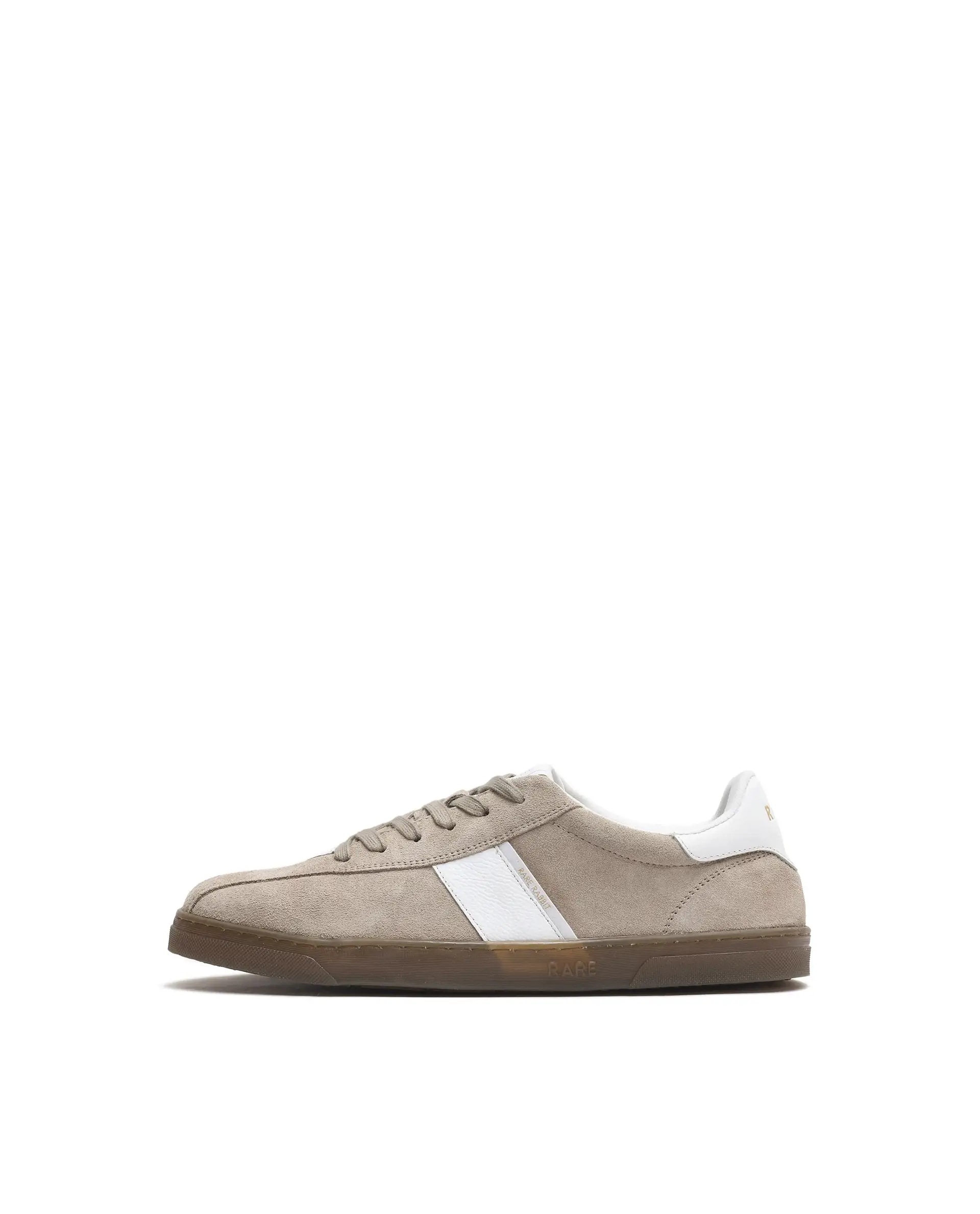 Rare Rabbit Men Classo Dark Beige Lace-Up Closure Sneaker