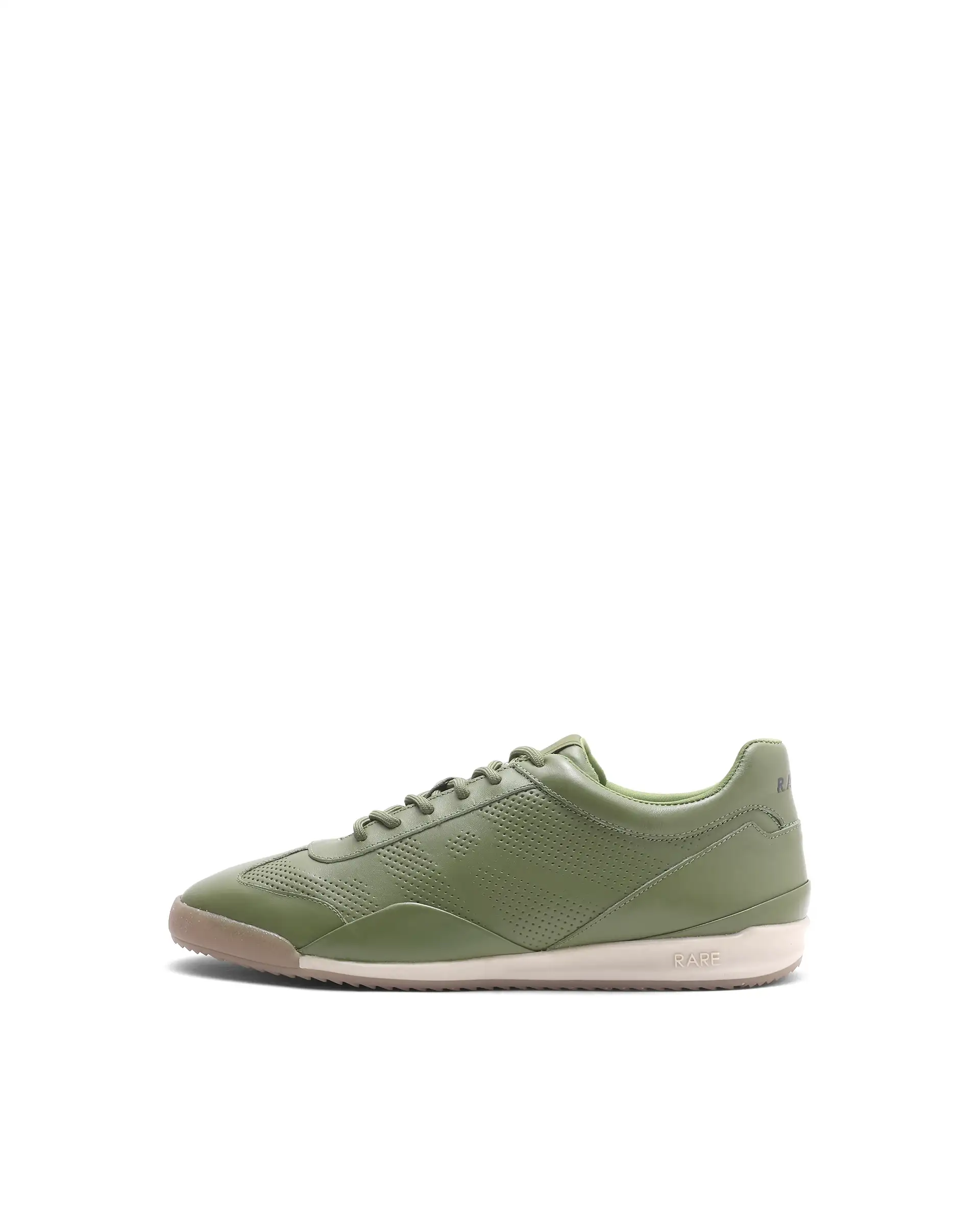 Rare Rabbit Men's Cryon Matcha Leather Sneaker