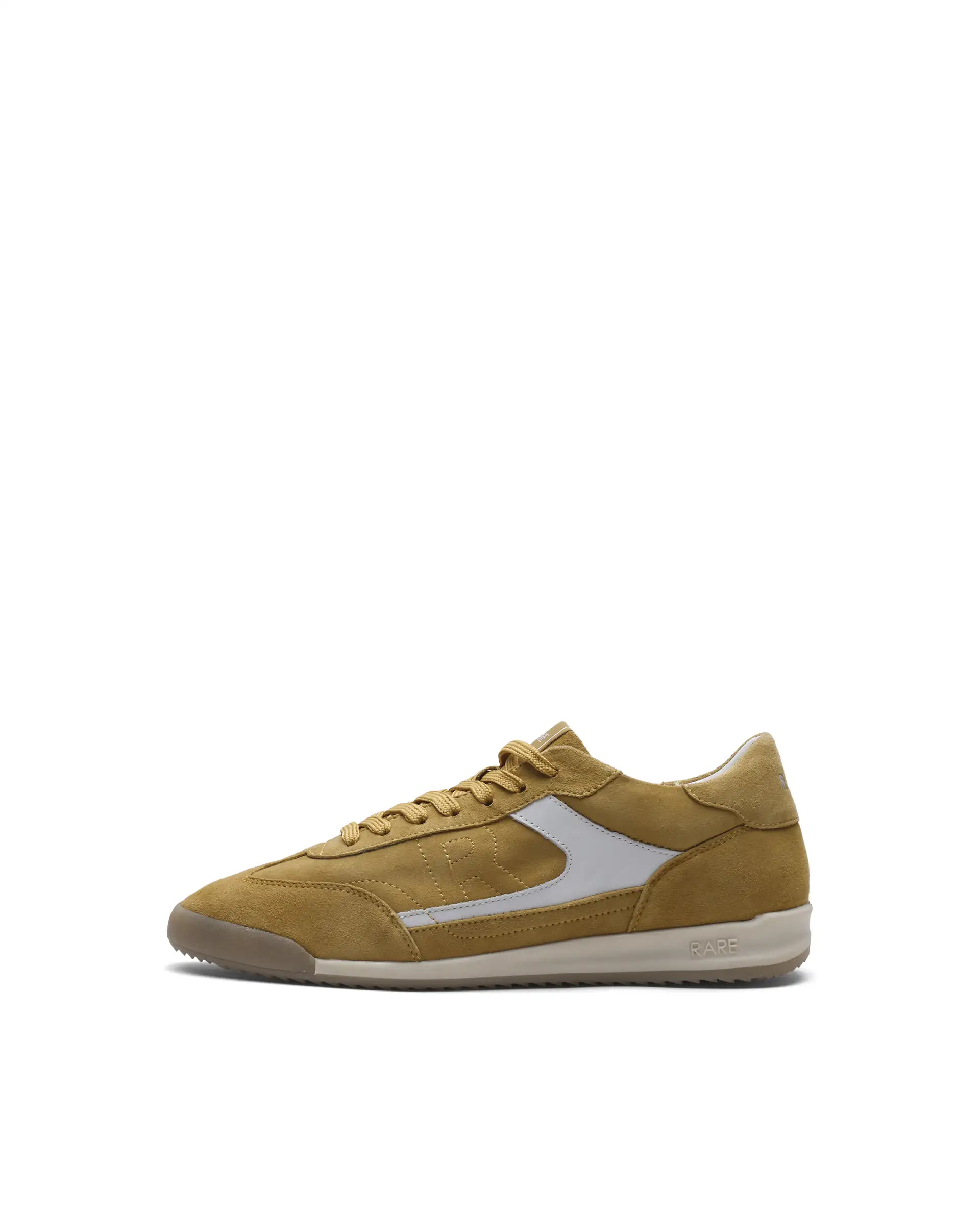 Rare Rabbit Men's Flux Mustard Suede Sneaker - Image 2