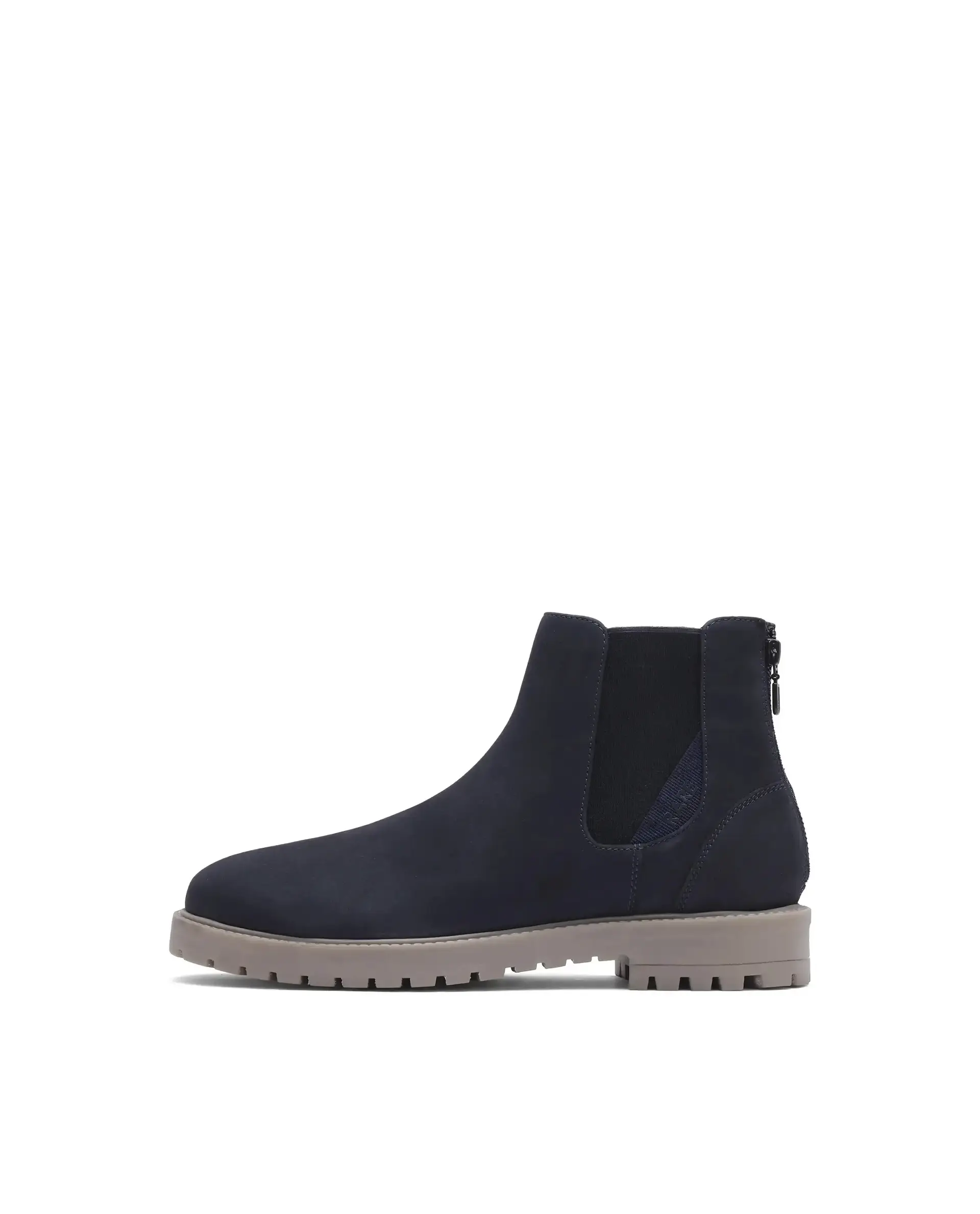 Rare Rabbit Men's Gum Pro Navy Classic Chelsea Boot