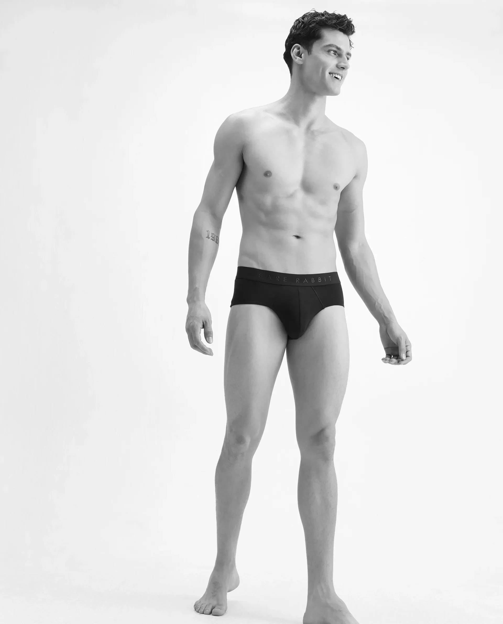 Rare Rabbit Men Hither Navy Soft Cotton Stretch Briefs - Image 4