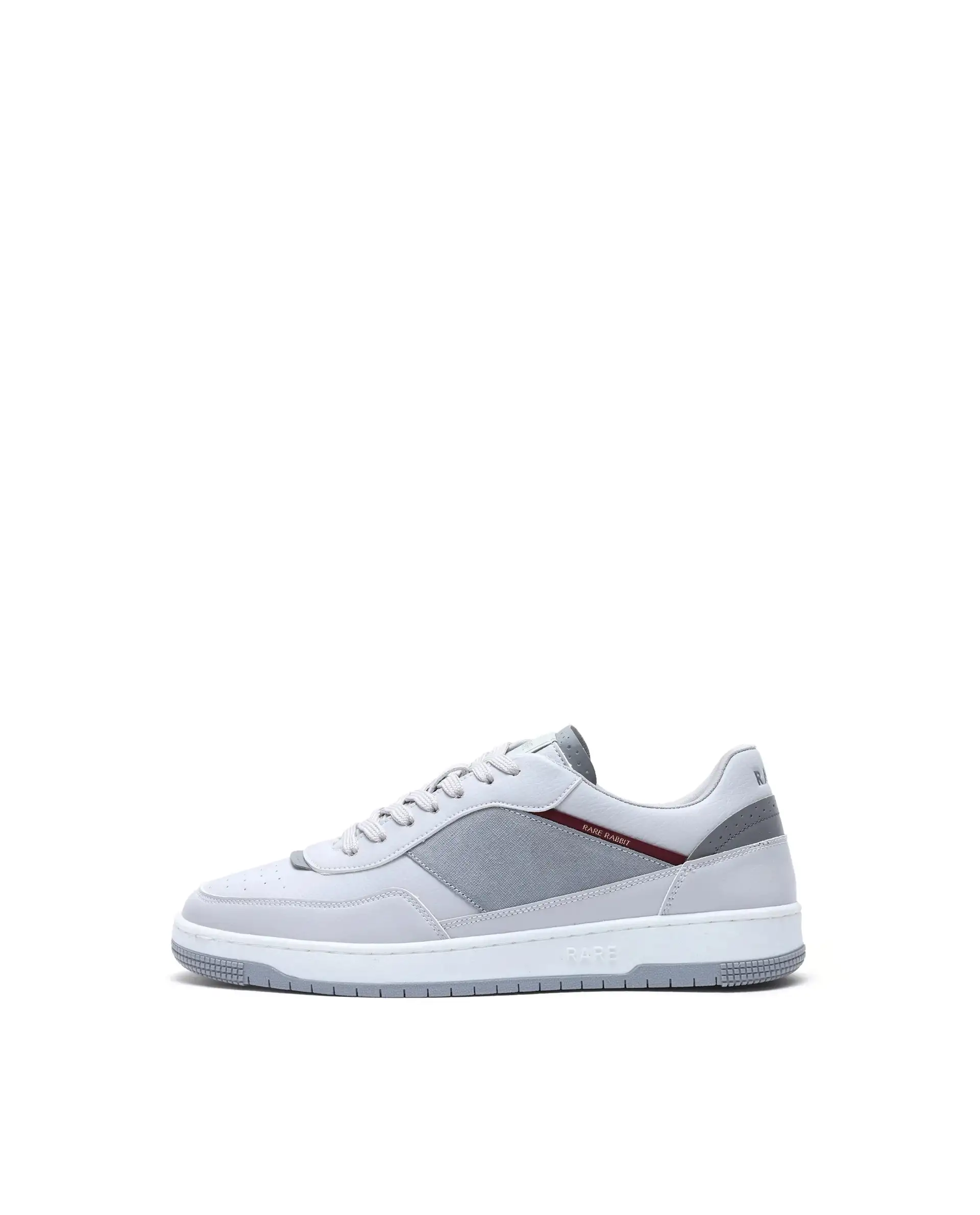 Rare Rabbit Men's Imperia Grey Micro Fiber Lace-Up Closure Sneaker - Image 9