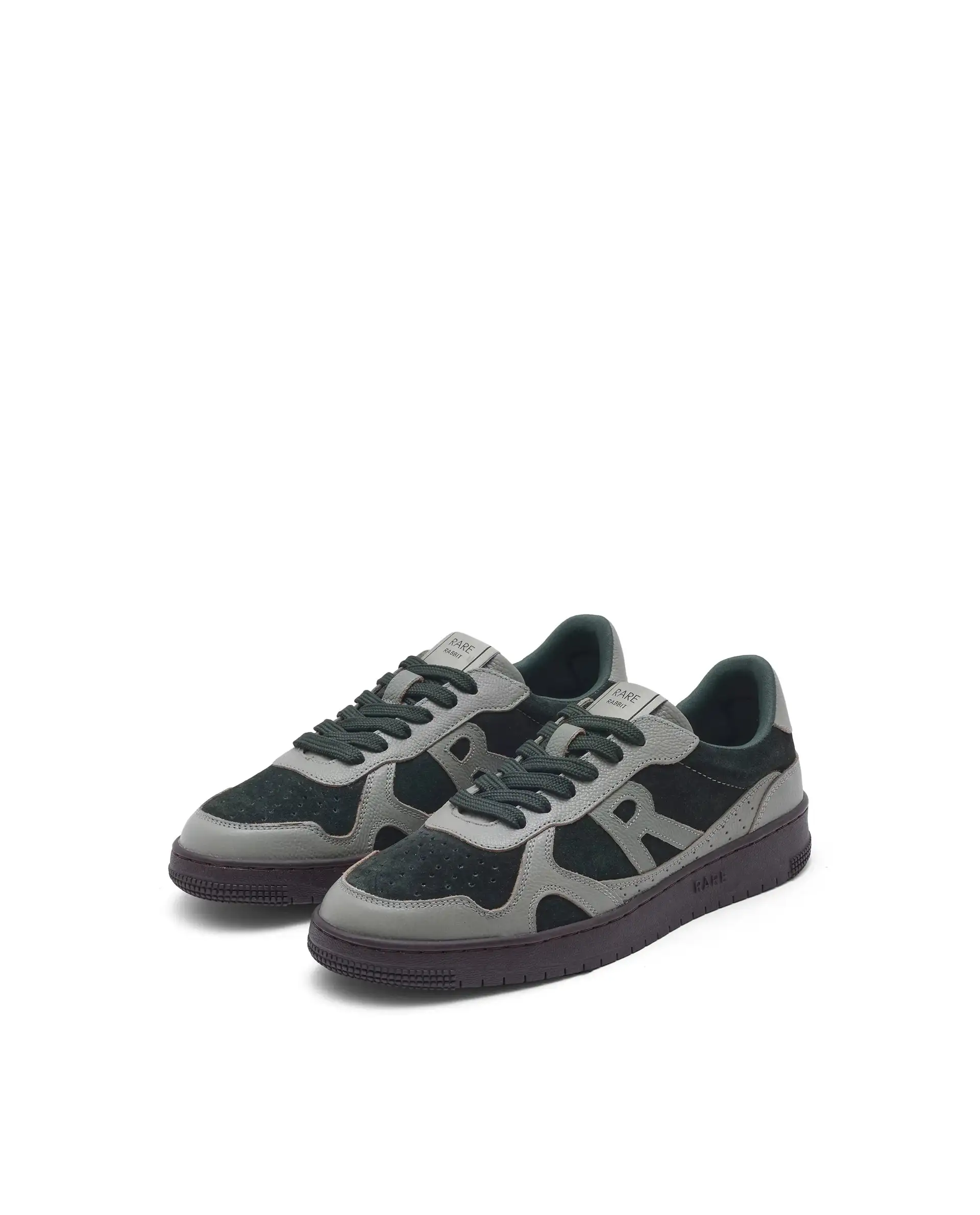 Rare Rabbit Men's Kepler Pro Dark Green Genuine Leather Low-Top Lace-Up Sneaker Shoes - Image 4