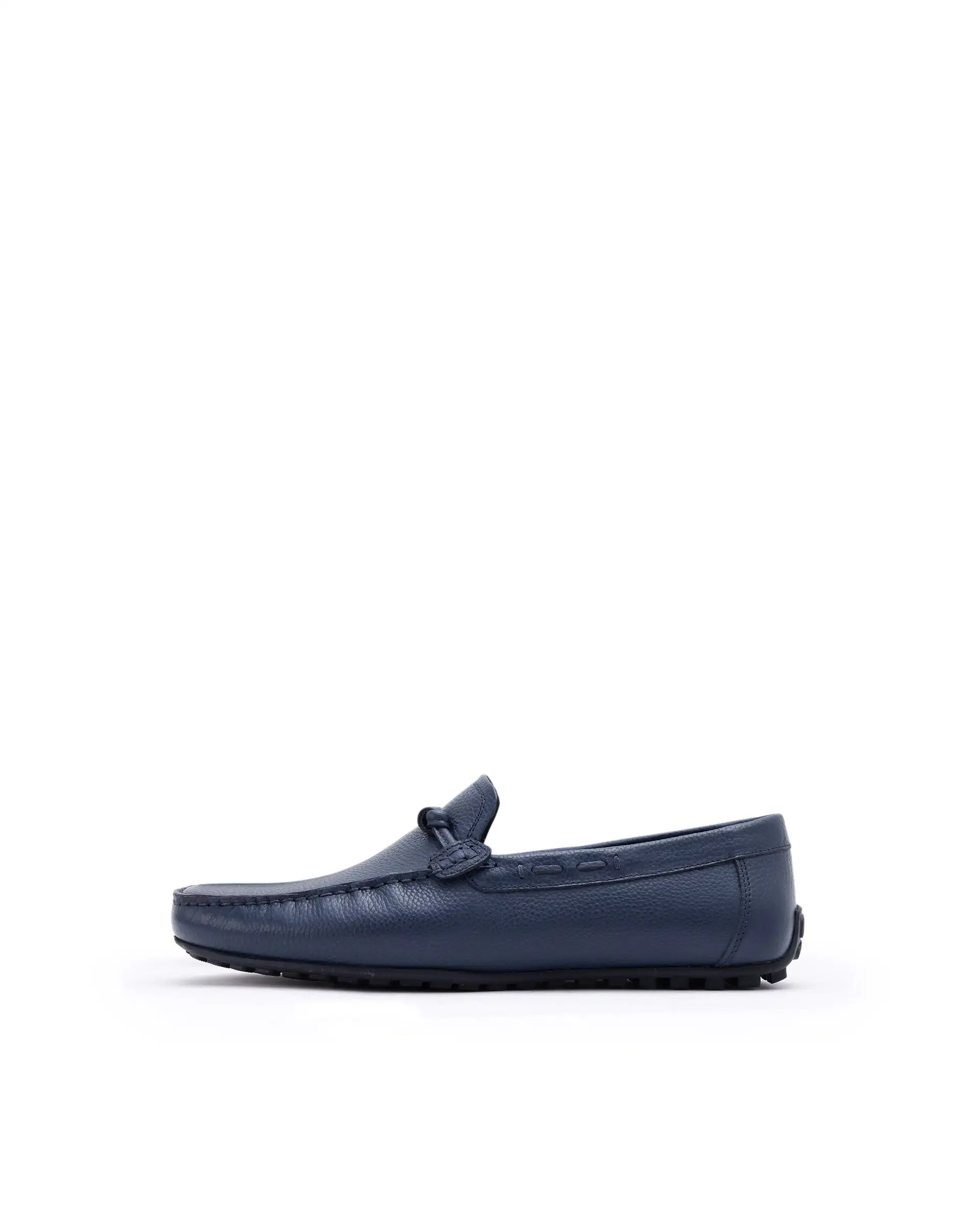 Rare Rabbit Men's Knott Navy Slip-On Genuine Milled Leather Driving Mocassin - Image 8