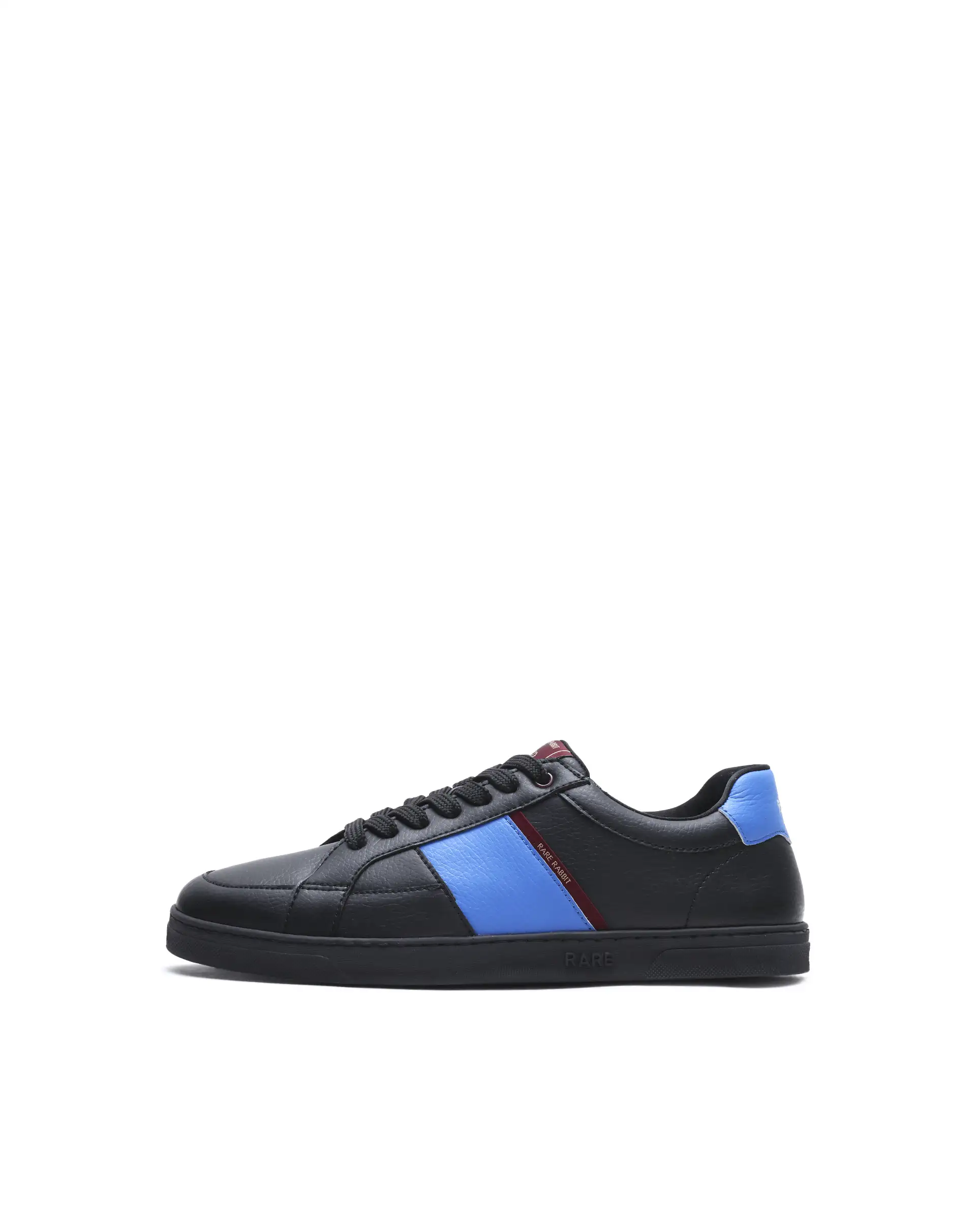 Rare Rabbit Men's Lunar Black Micro Fiber Leather Sneaker - Image 8