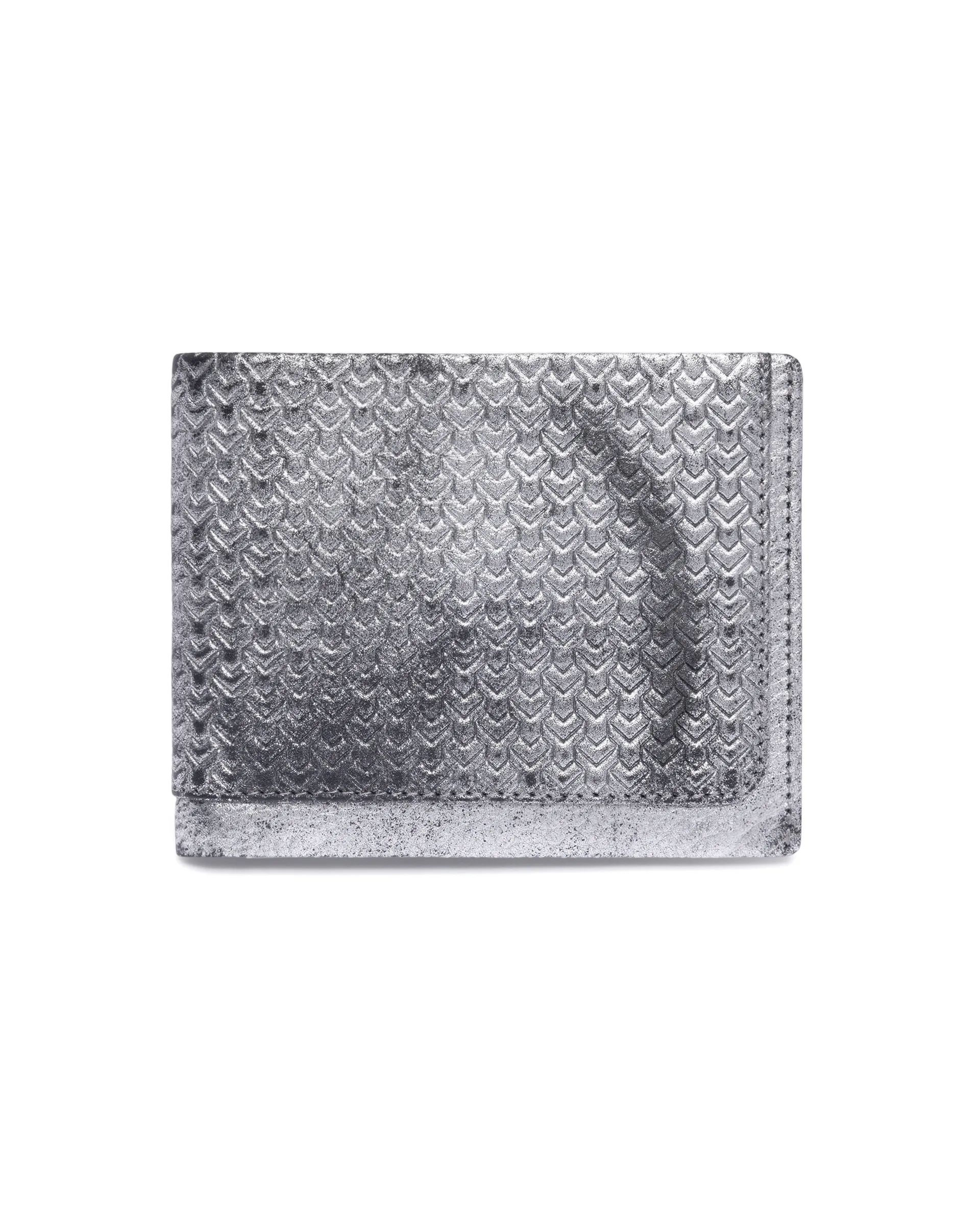 Rare Rabbit Men Mahris Metallic Foil Leather Wallet