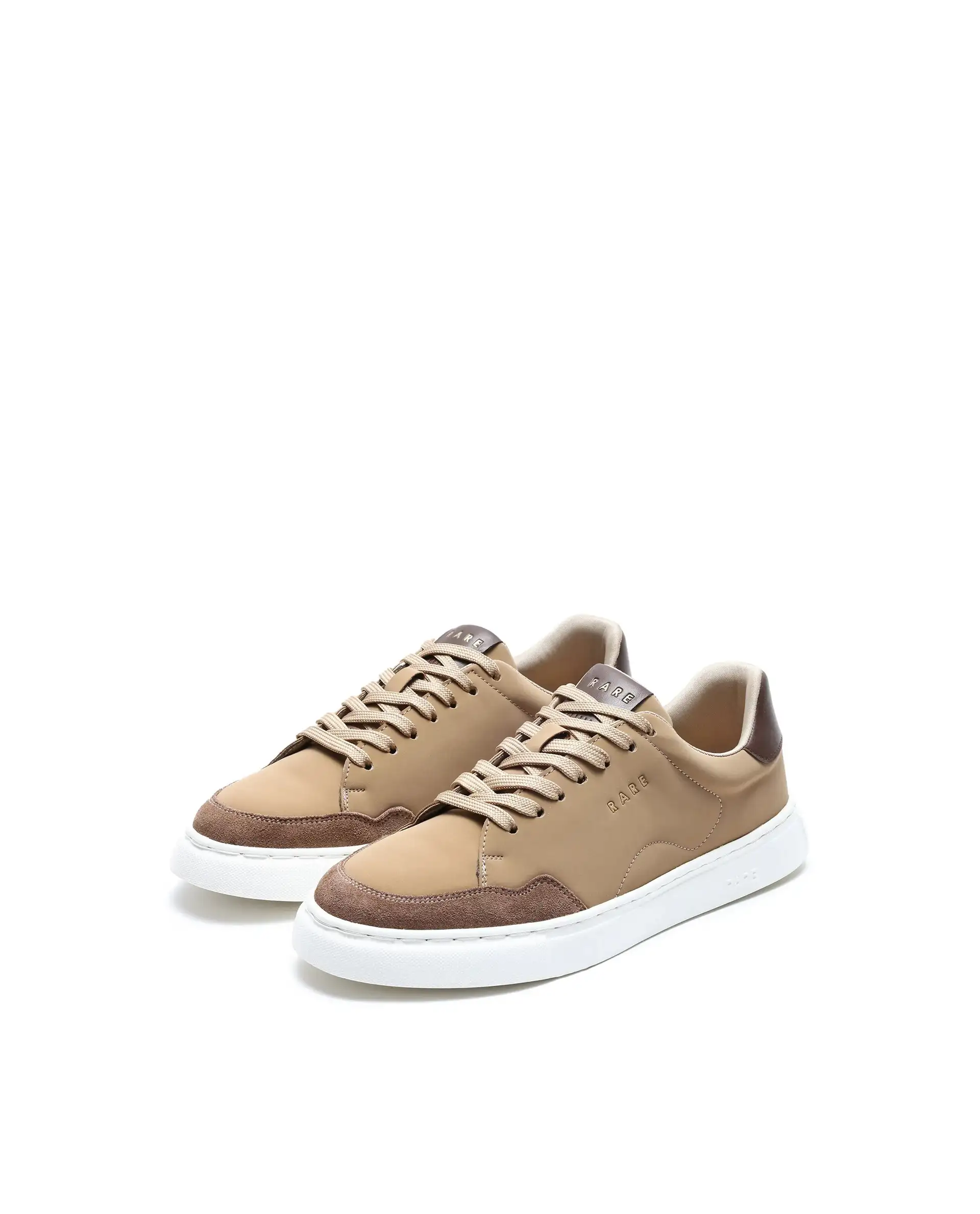 Rare Rabbit Men's Mawi Light Brown Micro Fiber Causal Sneaker - Image 3