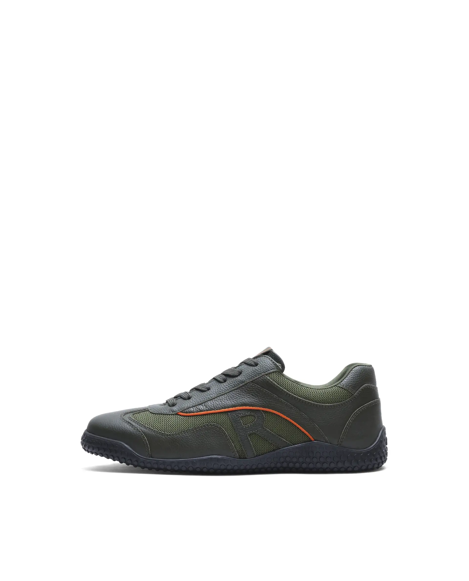 Rarez Men's Nosta Olive Leather Sneaker