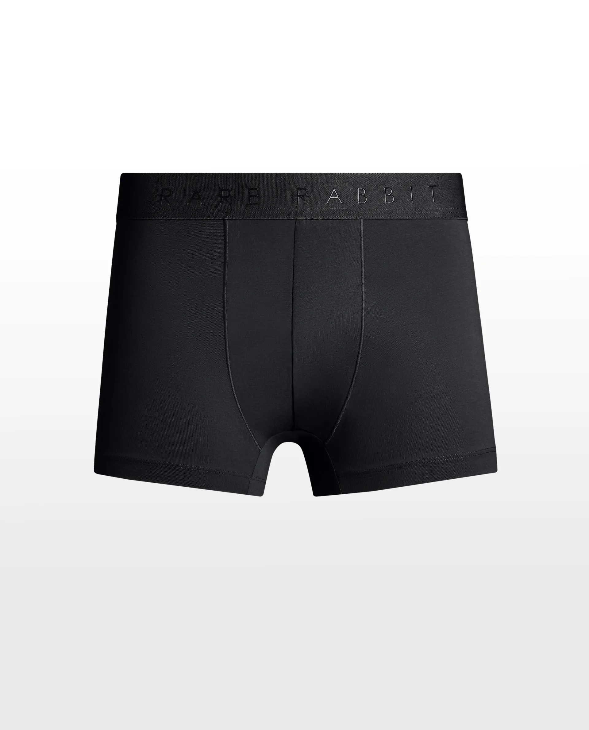 Rare Rabbit Men Now Black/White/Grey Soft Cotton Stretch Trunks (Pack Of 3) - Image 3