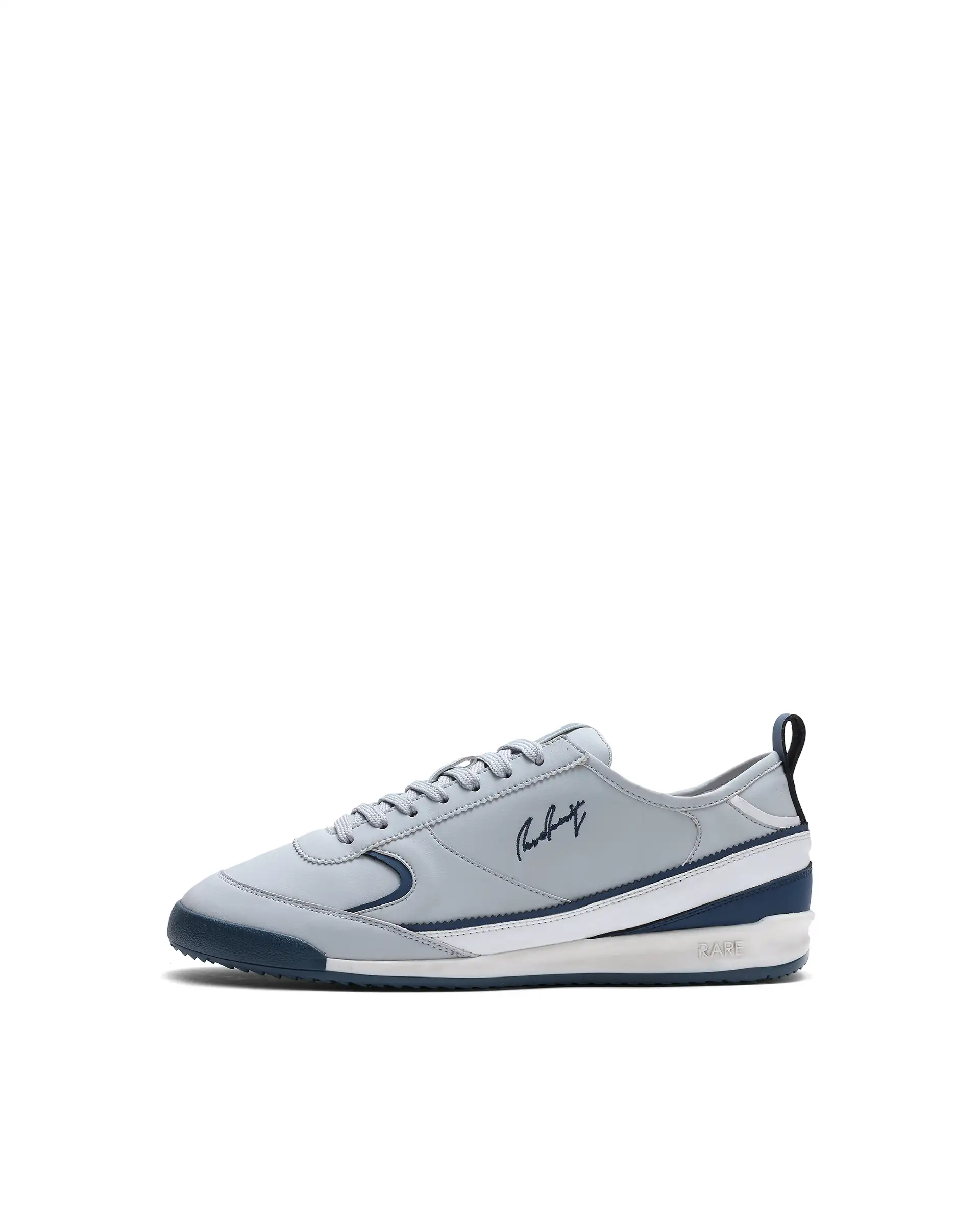 Rare Rabbit Men's Omex Light Grey Micro Fiber Sneaker