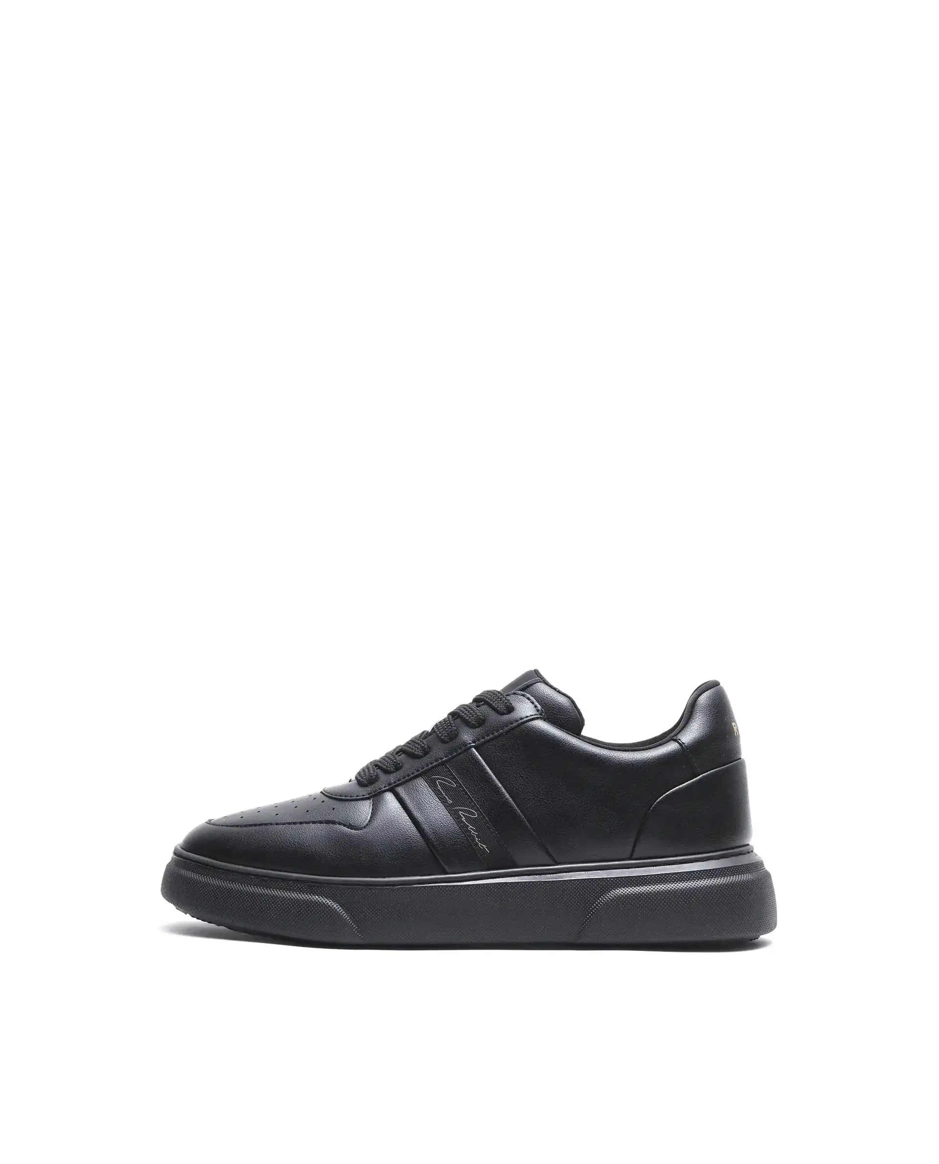 Rare Rabbit Men's Pulse Black Micro Leather Sneaker - Image 8