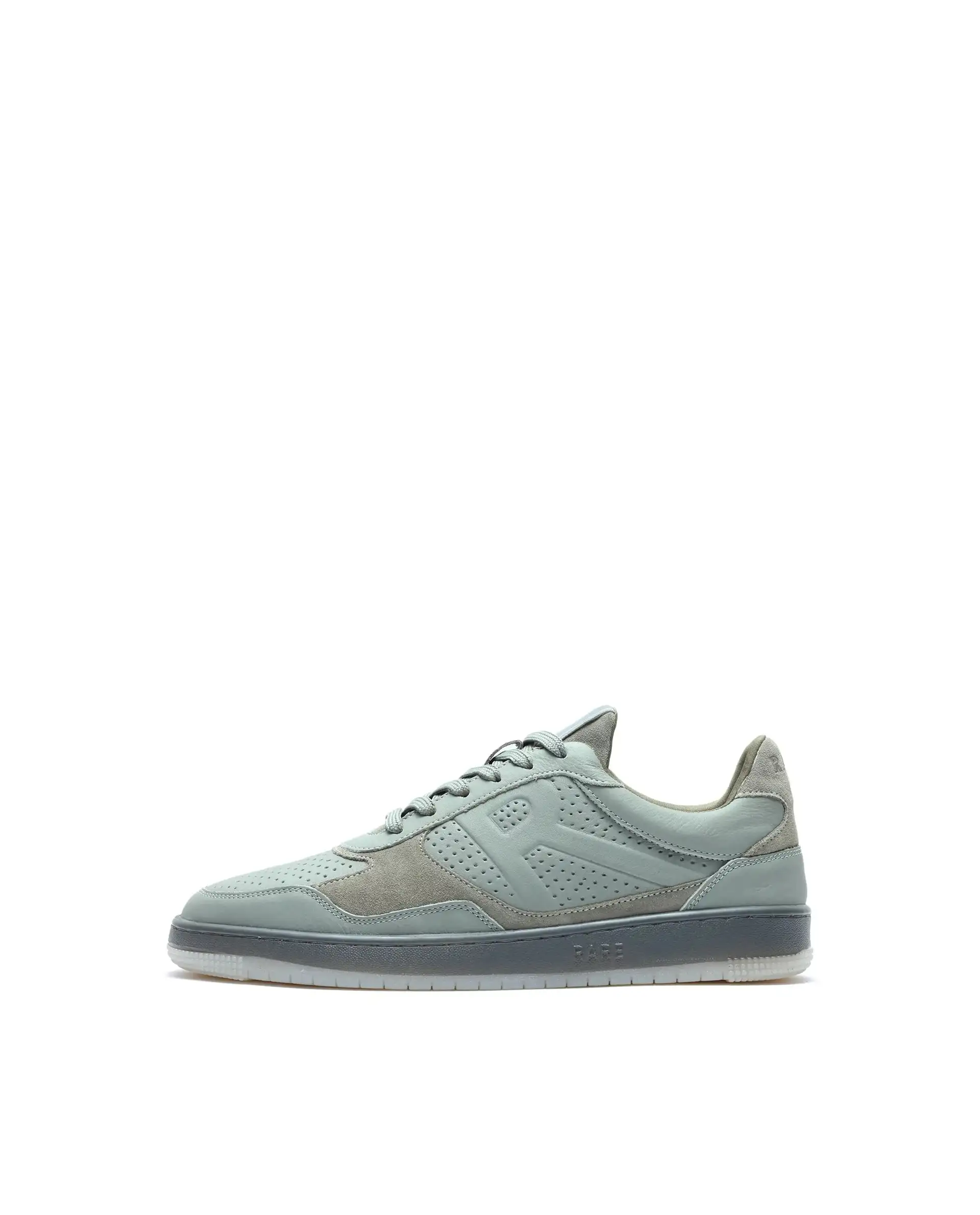 Rare Rabbit Men's Reven Sage Lace-Up Closure Leather Sneaker