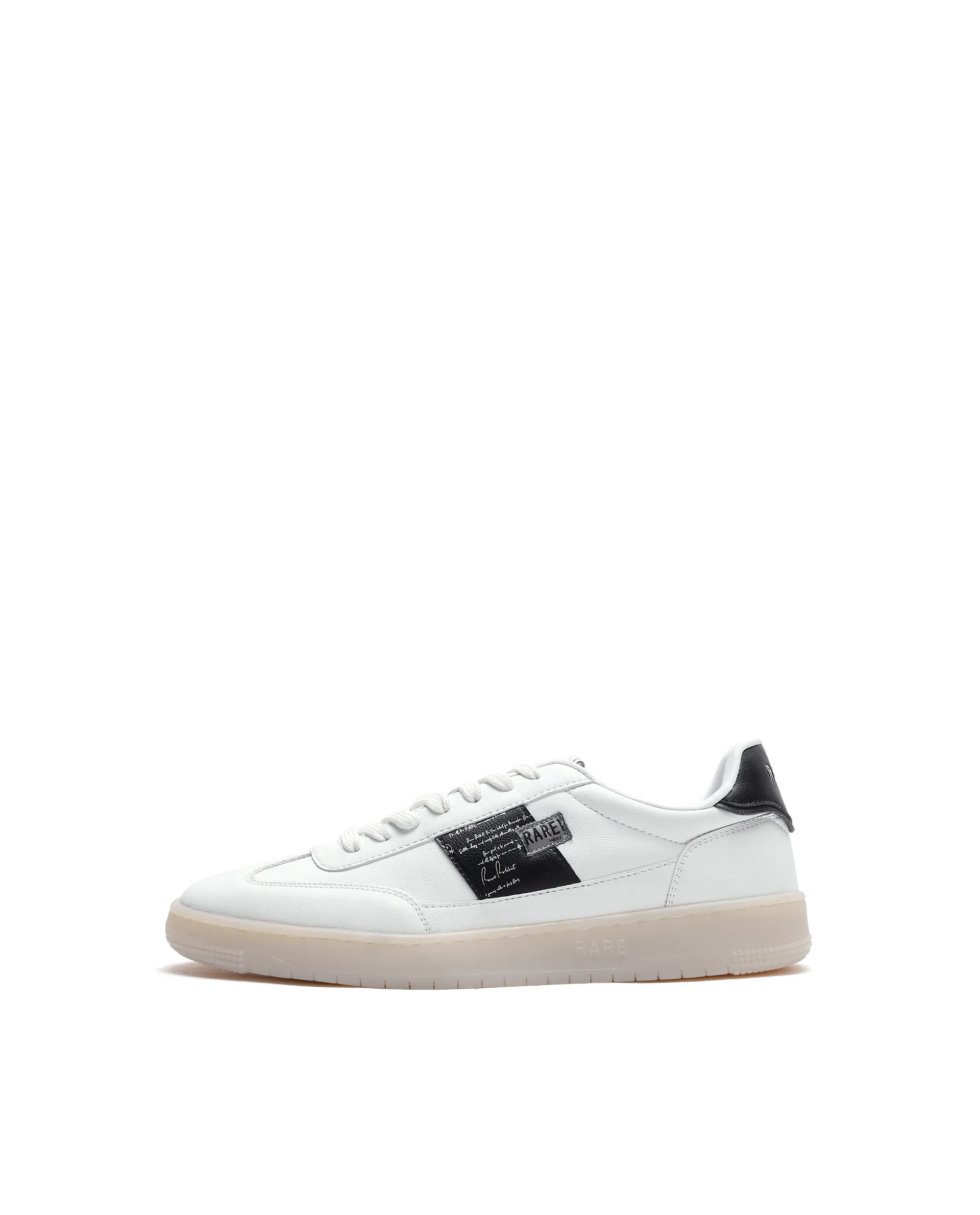 Rare Rabbit Men's Sirius 86 White Micro Leather Sneaker