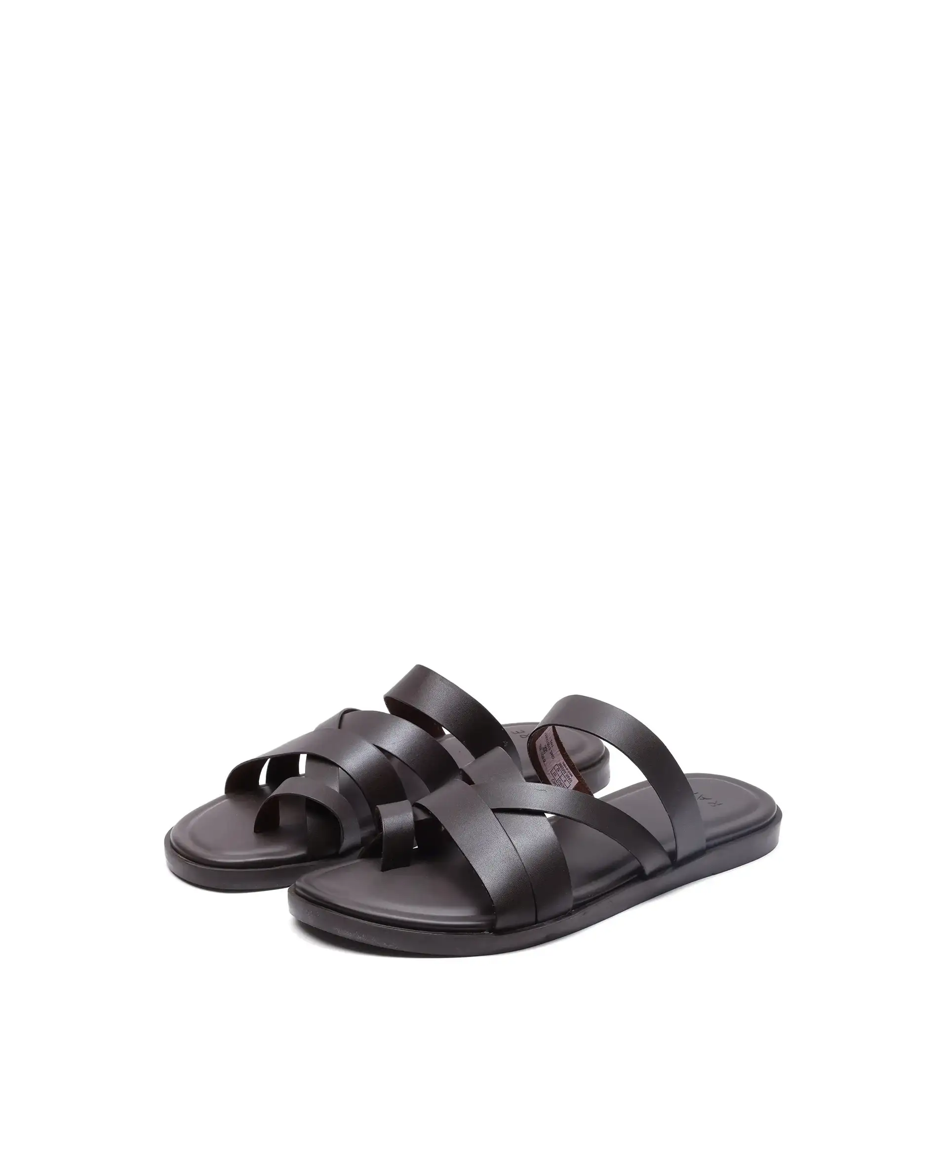 Rare Rabbit Men Soho Dark Coffee Slip-On Closure Sandal - Image 3