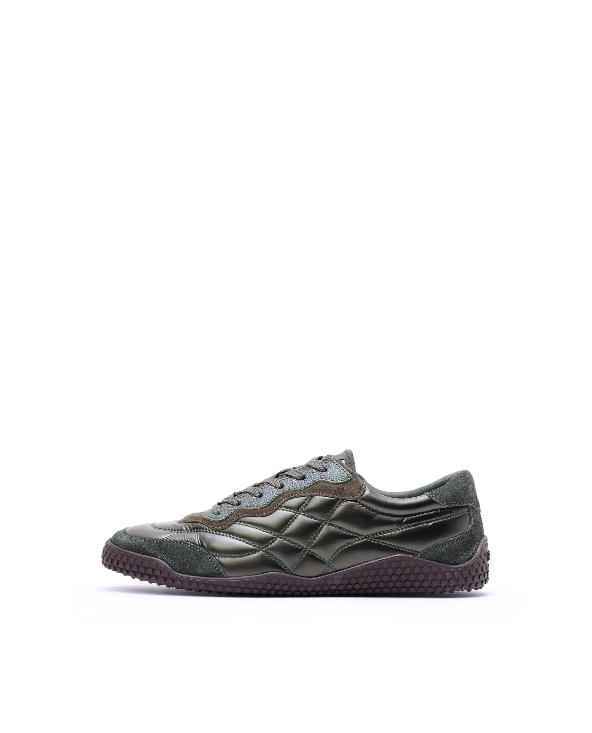 Rare Rabbit Men's Temo Olive Parachute Lace-Up Closure Sneaker