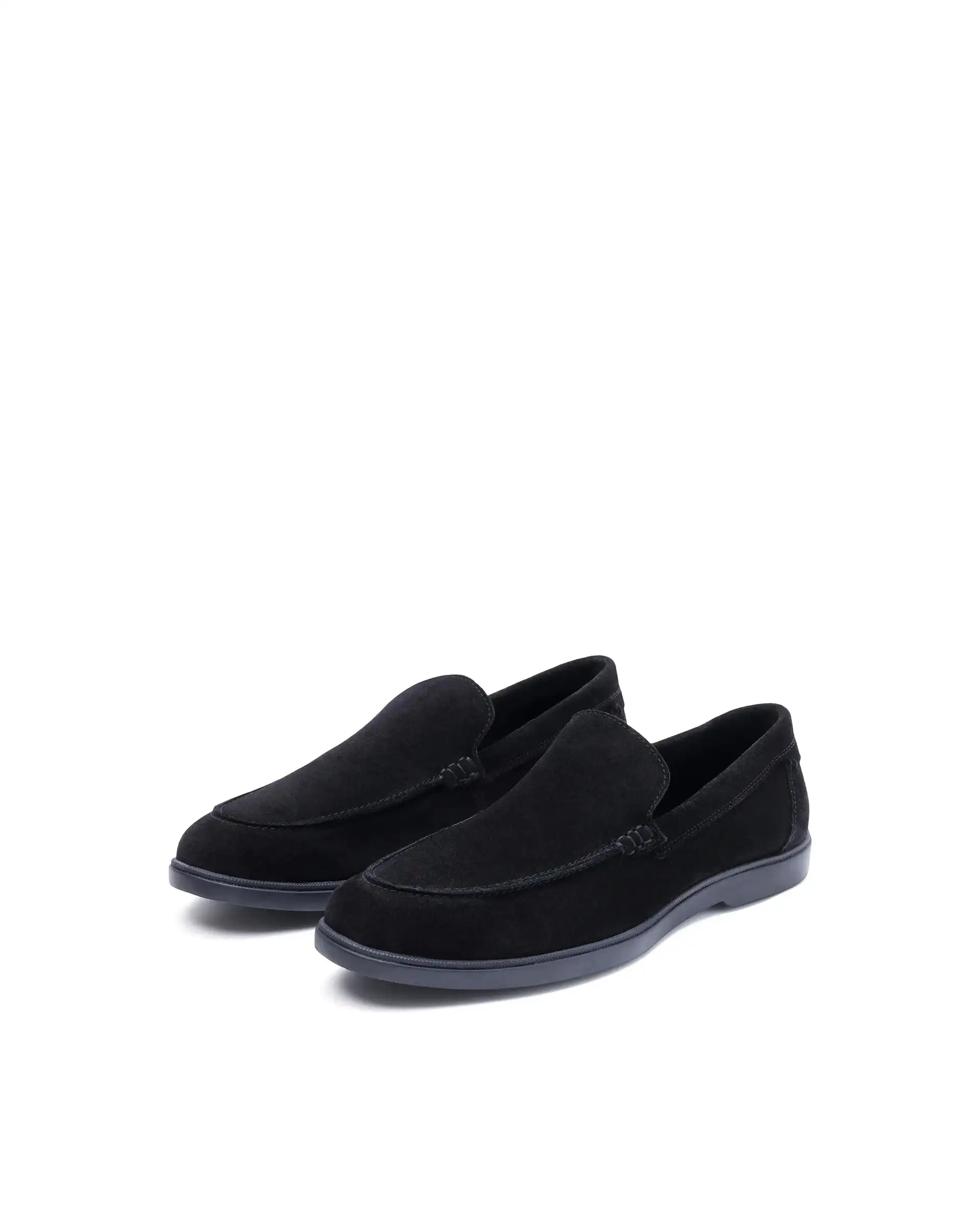Rare Rabbit Men Velour Black Suede Leather Slip-On Closure Loafer - Image 3