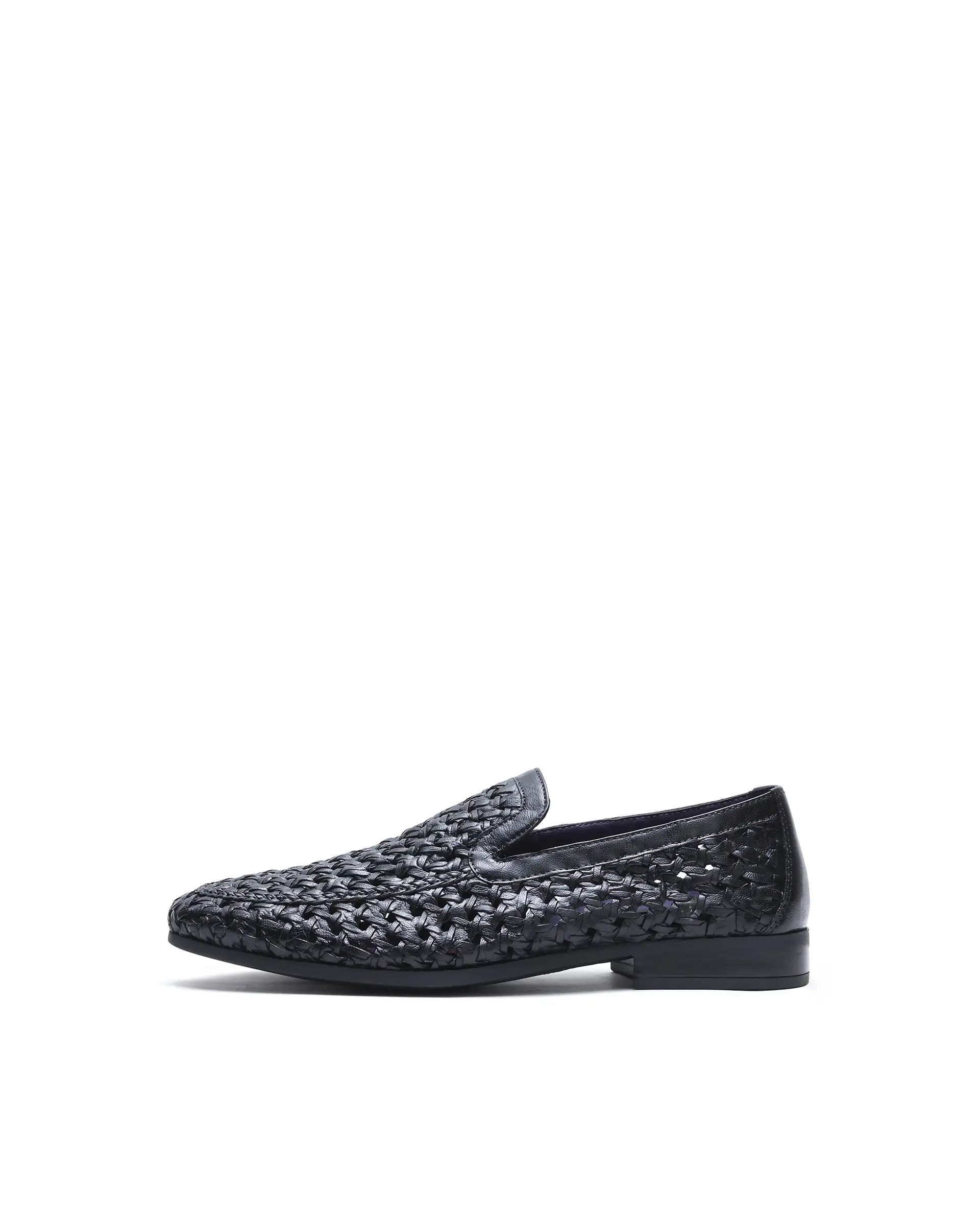 Rare Rabbit Men's Weave Black Leather Mocassin - Image 8
