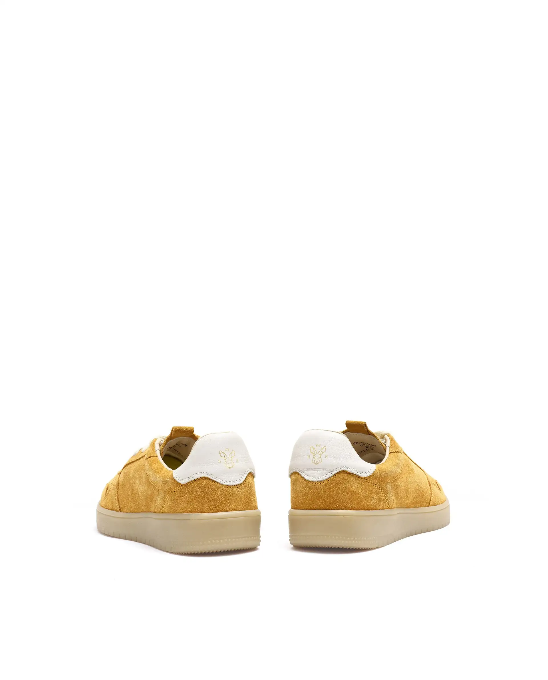 Rare Rabbit Men's Woolton-2 Mustard Lace-Up Closure Suede Sneaker - Image 6