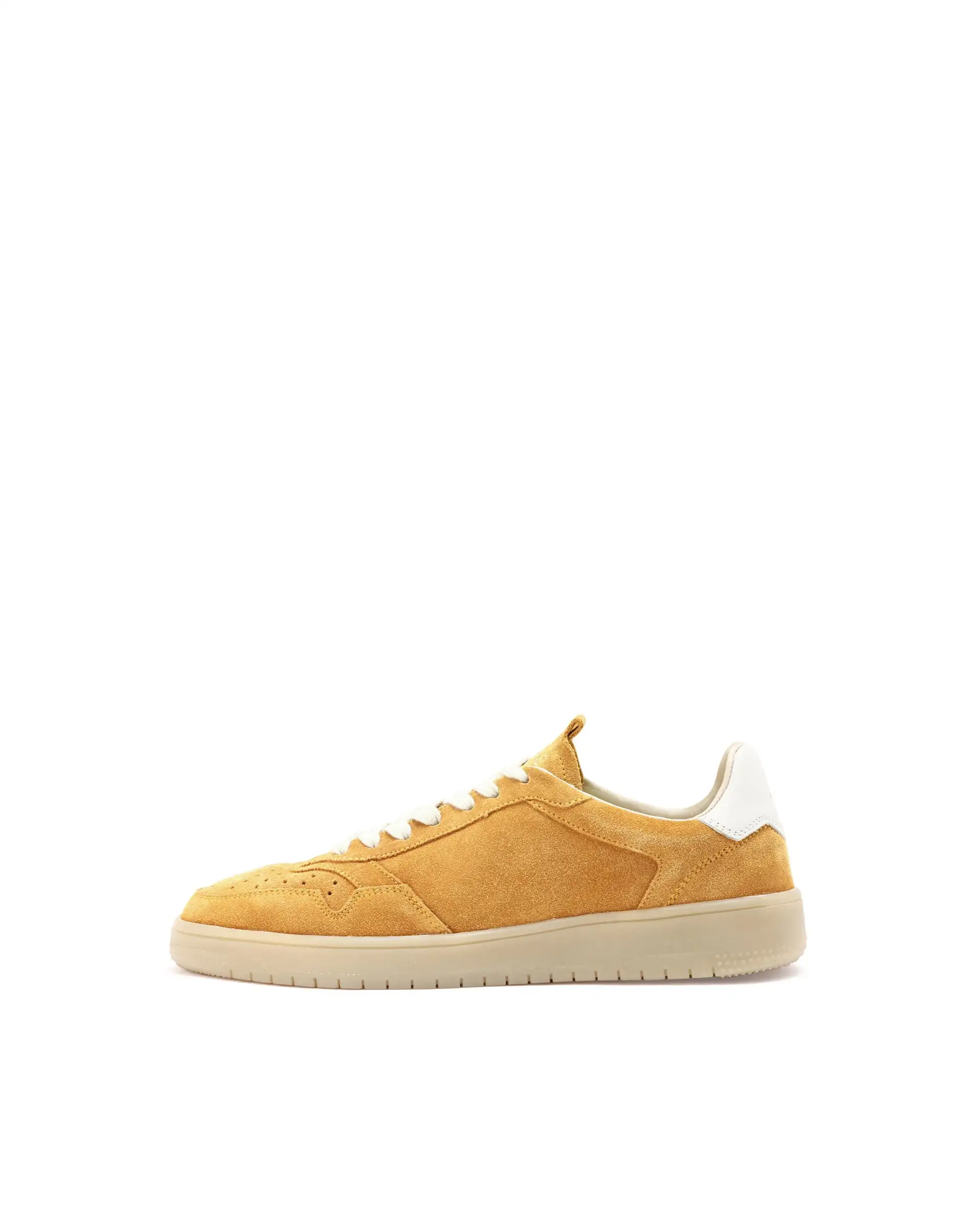 Rare Rabbit Men's Woolton-2 Mustard Lace-Up Closure Suede Sneaker - Image 8